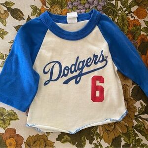 VINTAGE dodgers baby tee shirt